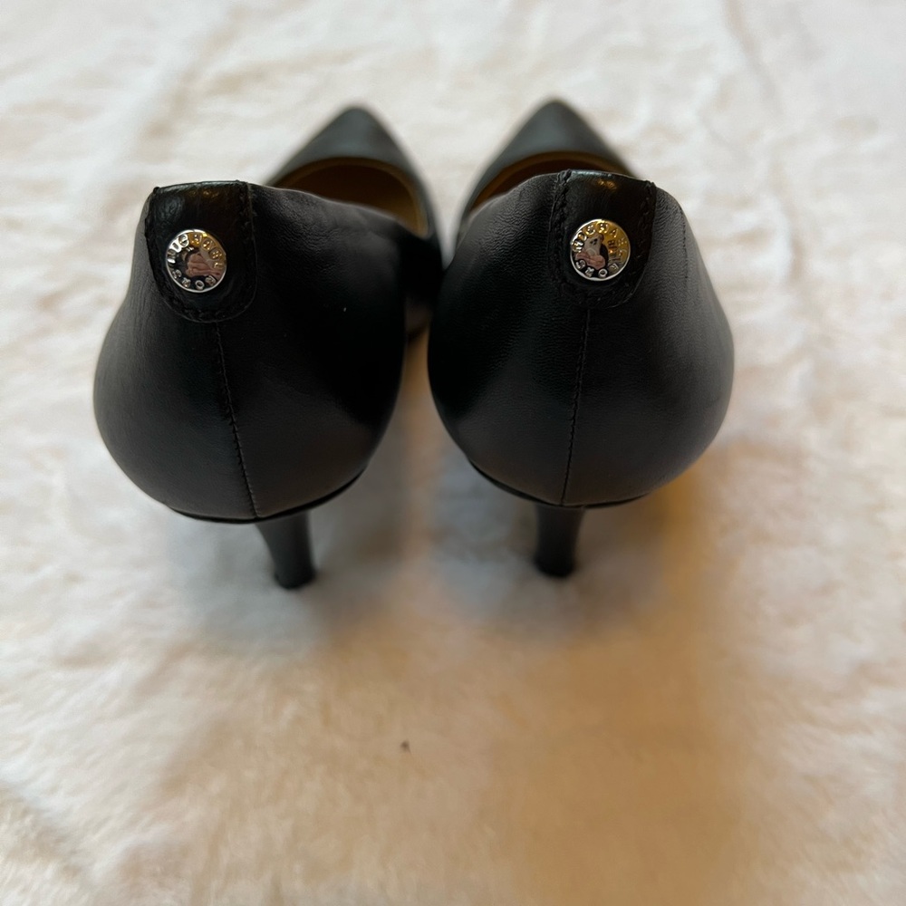 Michael Kors Black Leather Heels - Picture 2 of 5